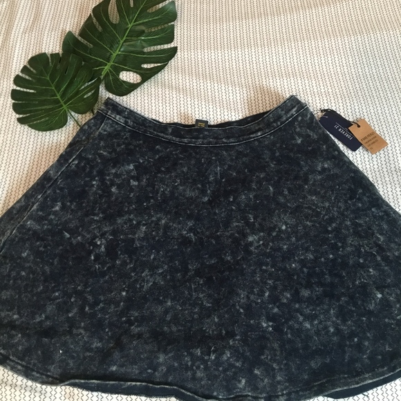 NWT Acid Wash Denim Circle Skirt - Picture 1 of 3